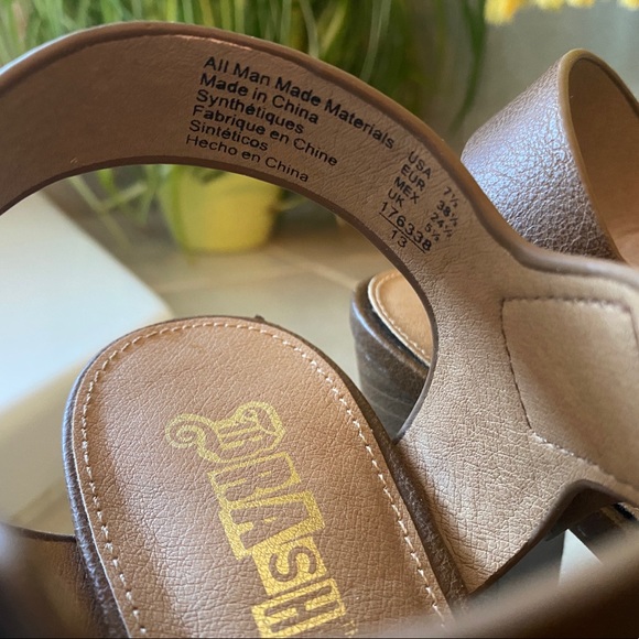 Ladies heeled sandals in size 7.5 - Picture 4 of 5